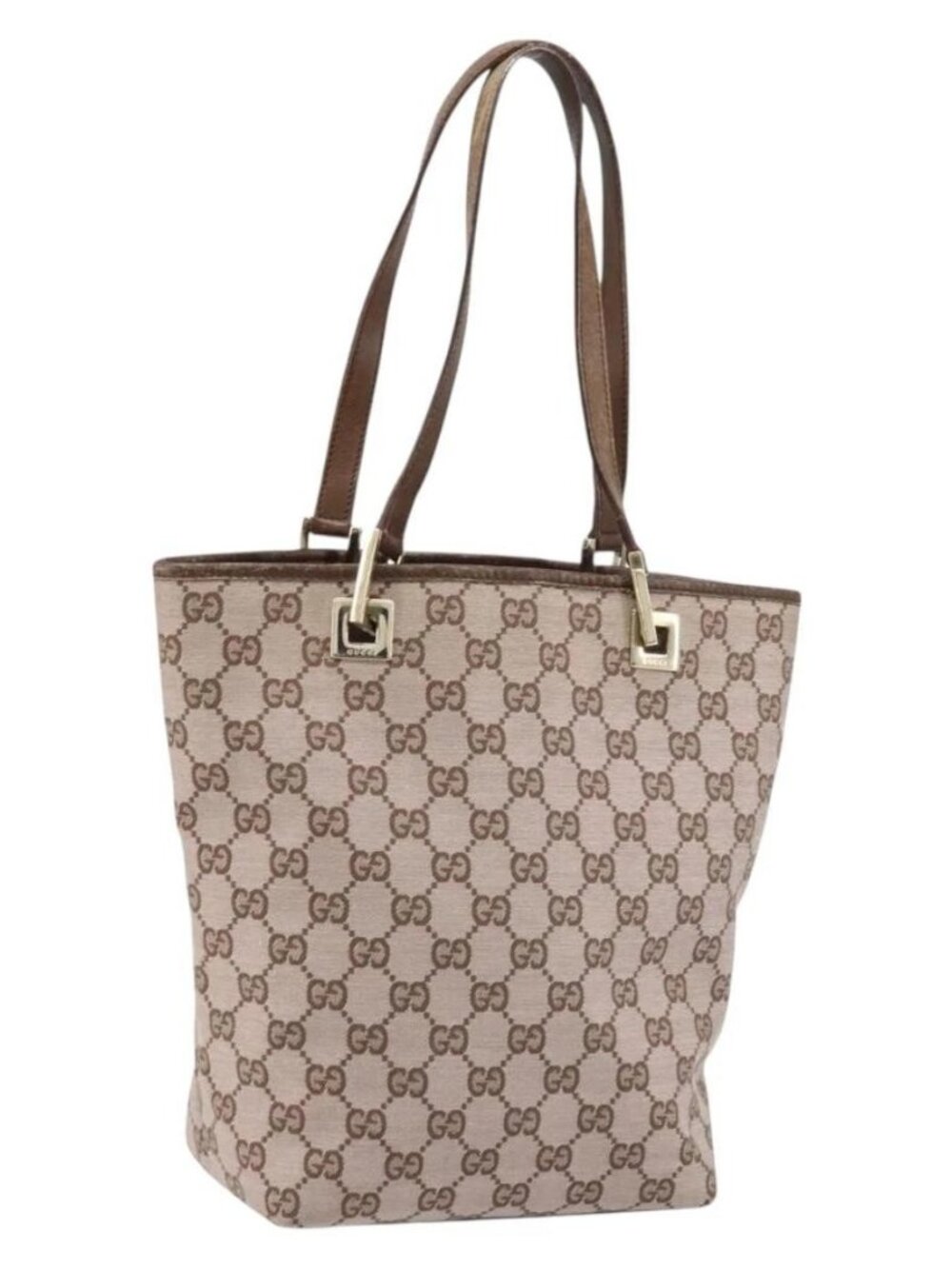 GUCCI GG Canvas Tote Bag Pink Gold - Picture 2 of 16